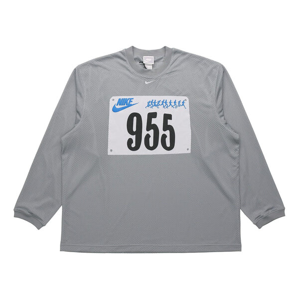 

Толстовка x cactus plant flea market go flea long-sleeved jersey top men's grey Nike, серый
