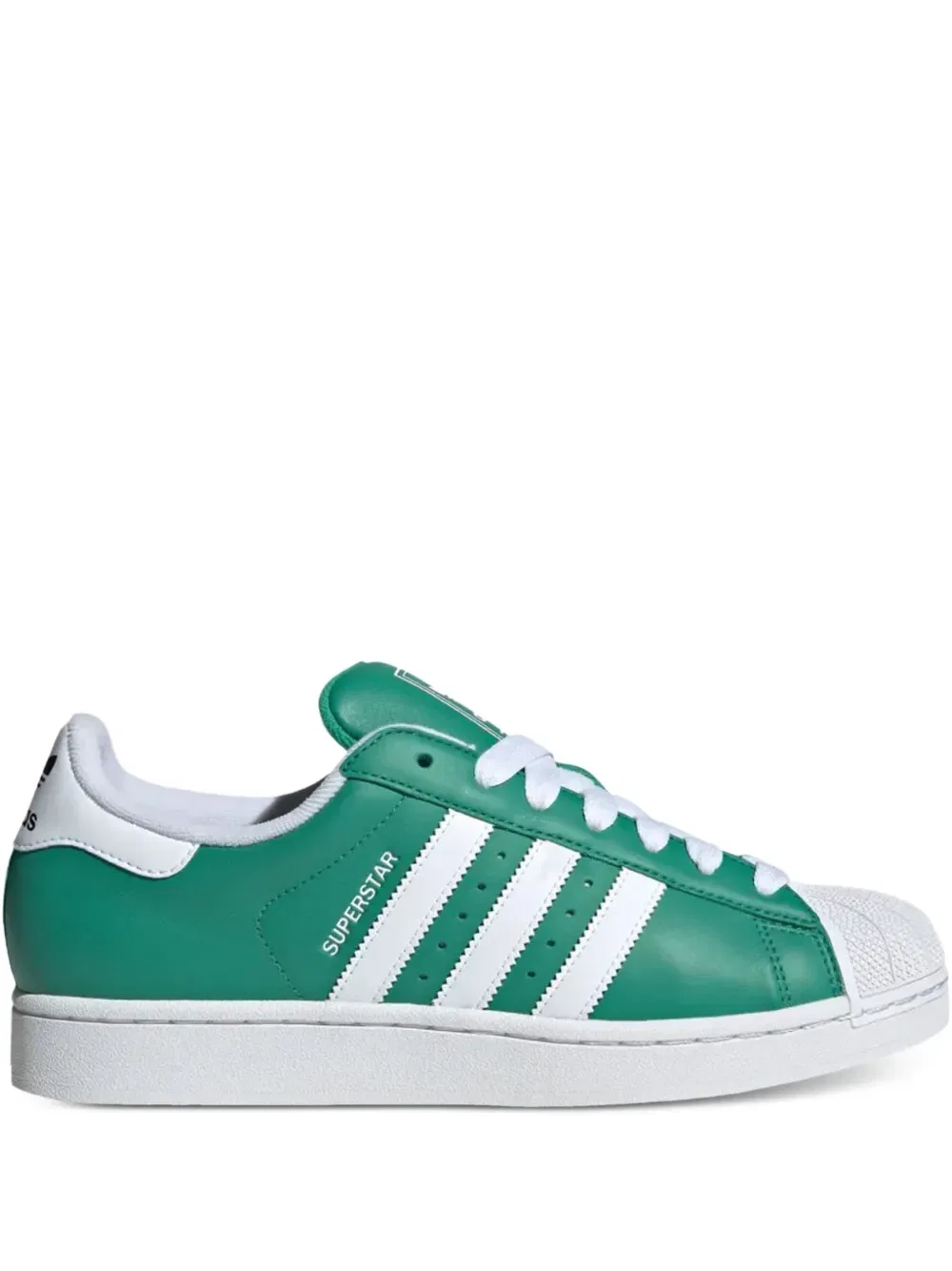 Кроссовки Superstar ii в полоску Adidas, зеленый
