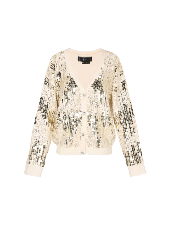 

Faina Женский кардиган кремового цвета