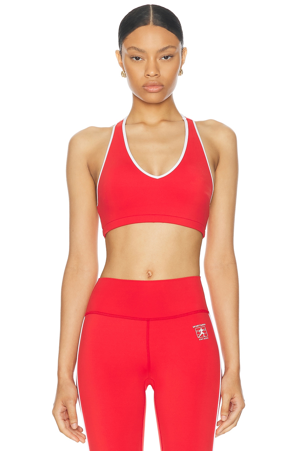 

Спортивный бюстгальтер Runner Box с V-образным вырезом Sporty & Rich, цвет Sports Red