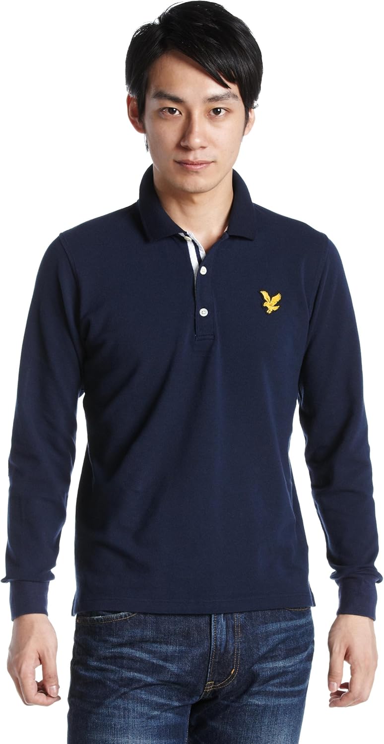 

Рубашка-поло с длинным рукавом LYLE & SCOTT LA111341405, темно-синий