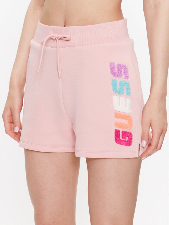 

Спортивные шорты свободного кроя Guess, розовый