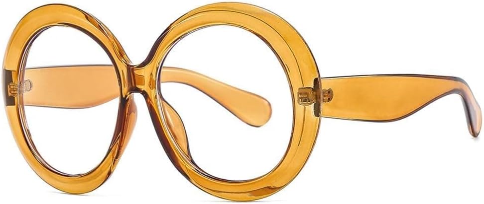 

Большие круглые солнцезащитные очки для женщин и мужчин, увеличенные солнцезащитные очки с градиентными линзами, коричневые оттенки, женская защита от УФ-излучения UV400 LXLHWN, C8