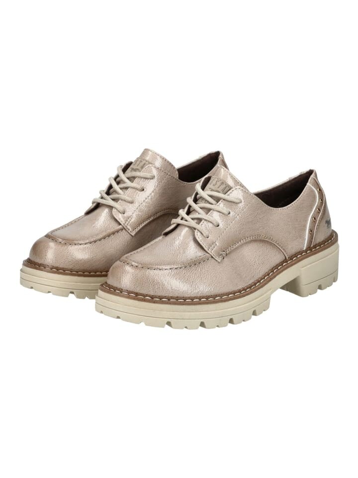 Элегантные туфли на шнуровке Mustang Halbschuhe, серо-коричневый — фото 3