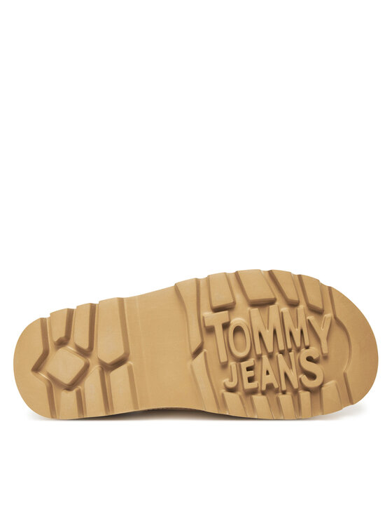 Мюли Tjw Double Strap Sandal Suede EN0EN02797 Tommy Jeans, коричневый — фото 4