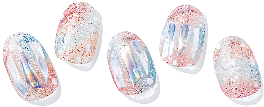 

Гелевые наклейки для ногтей n newtro № 1, наклейки для ногтей Ohora, atspalvis nd-097