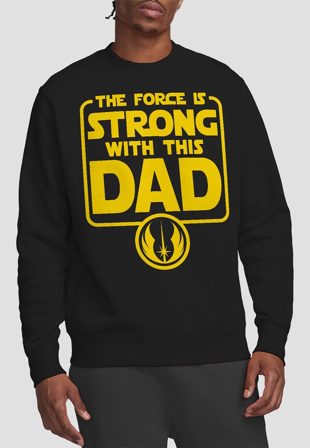 

Толстовка STAR WARS FATHER S DAY FORCE IS STRONG DAD PRINT Star Wars, черный