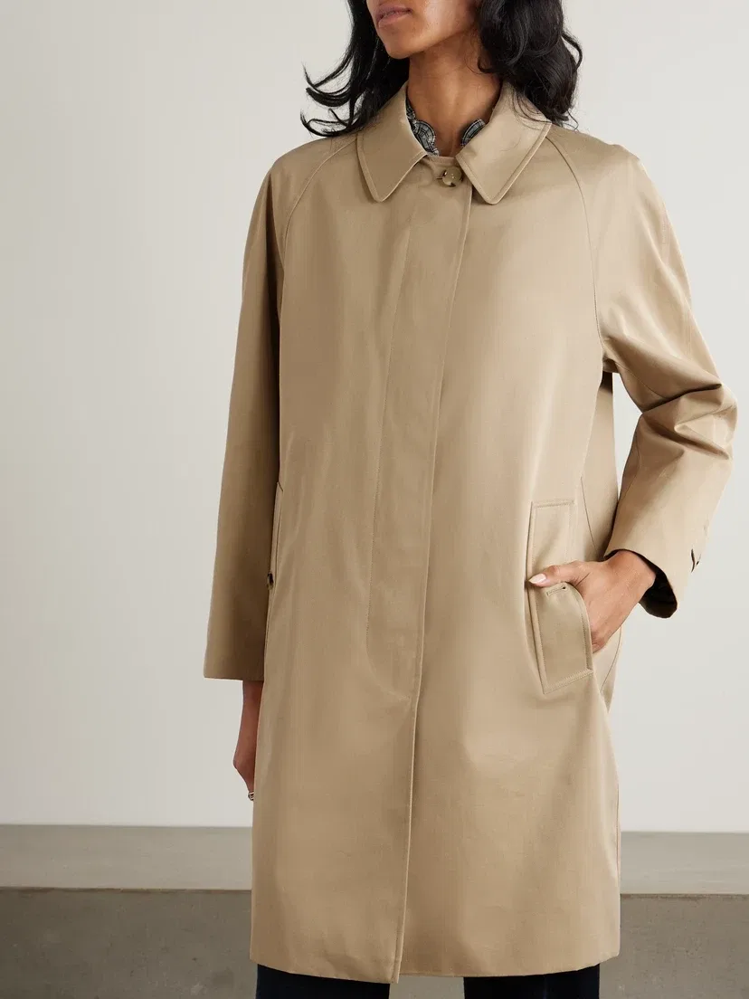 Пальто Camden из органического хлопкового габардина BURBERRY, бежевый — фото 3