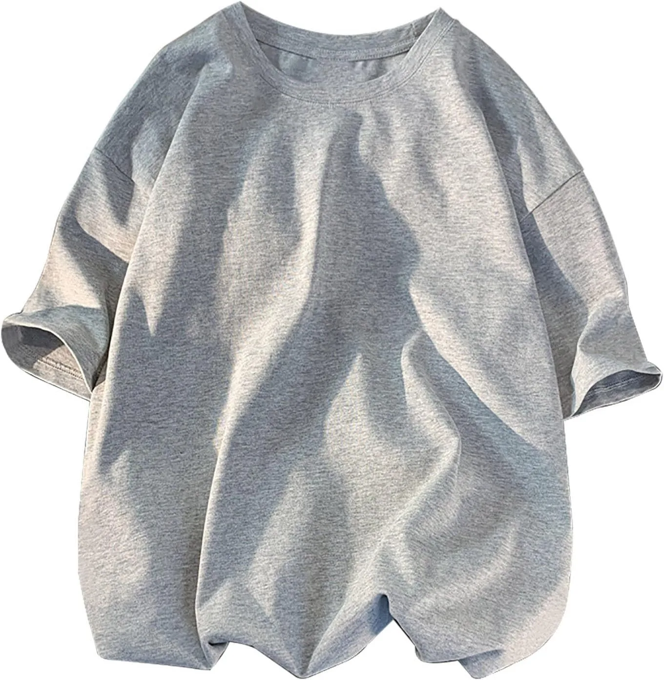 

Футболка Oversized для мужчин, Loose Fit, Drop Shoulder, Round Neck