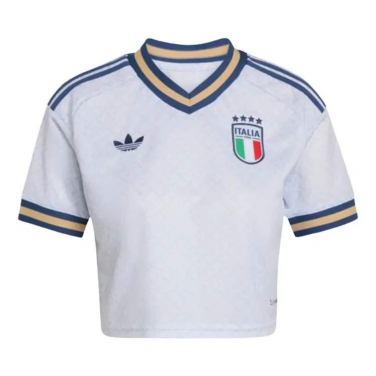 Укороченная футболка Adidas Italy 26 Away, синий
