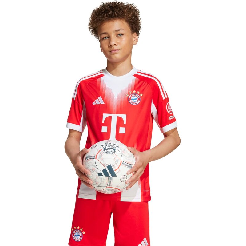 Домашняя футболка ФК Бавария Мюнхен 25/26 Adidas, красный — фото 3