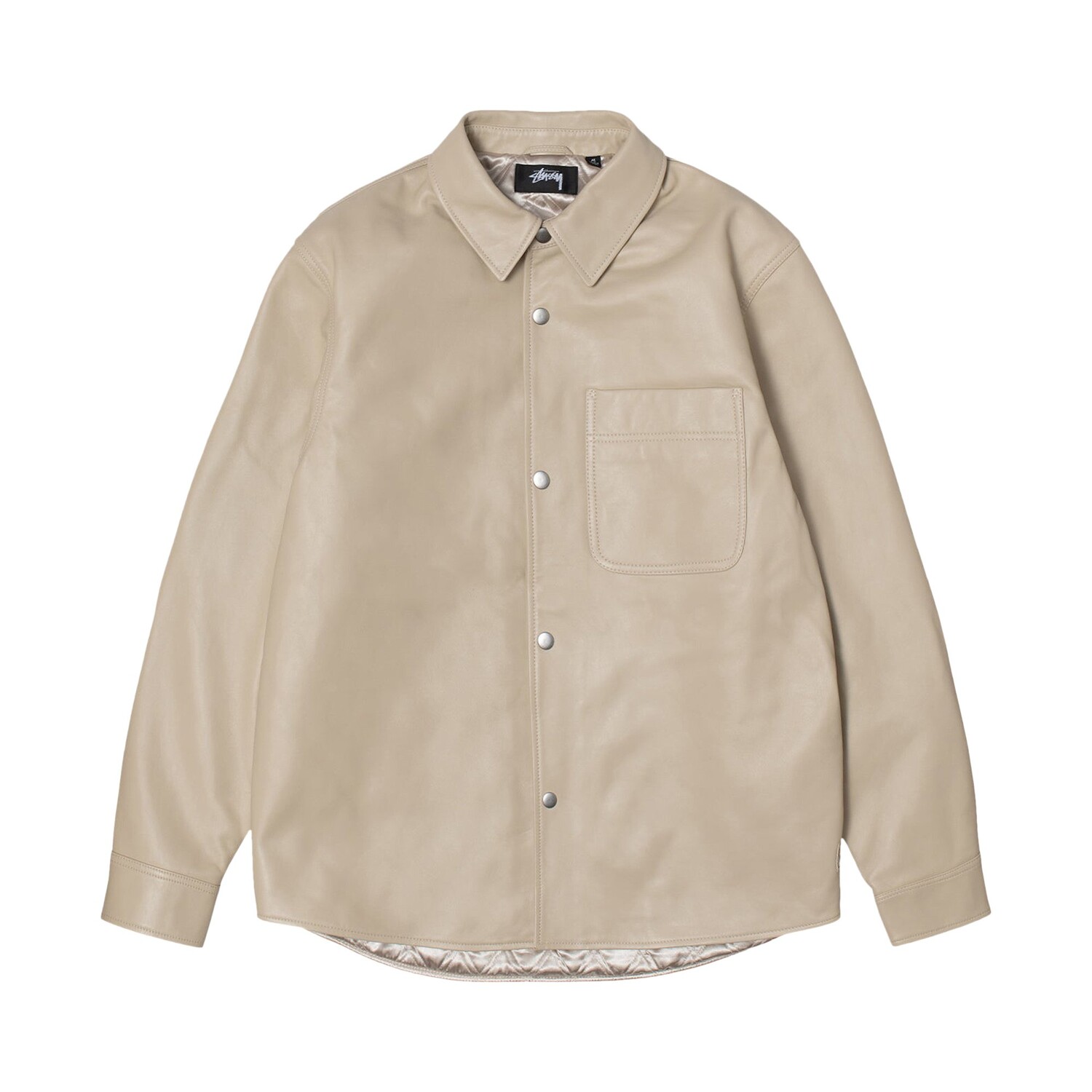 

Кожаная рубашка Stussy Натуральный, Серый, Кожаная рубашка Stussy Натуральный
