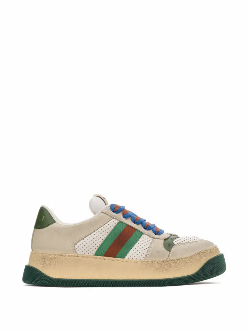 

Комбинированные кроссовки с логотипом Gucci, мультиколор