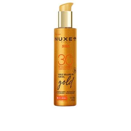 Масло для загара Sun Gold для лица и тела, SPF 30, 150 мл - Nuxe
