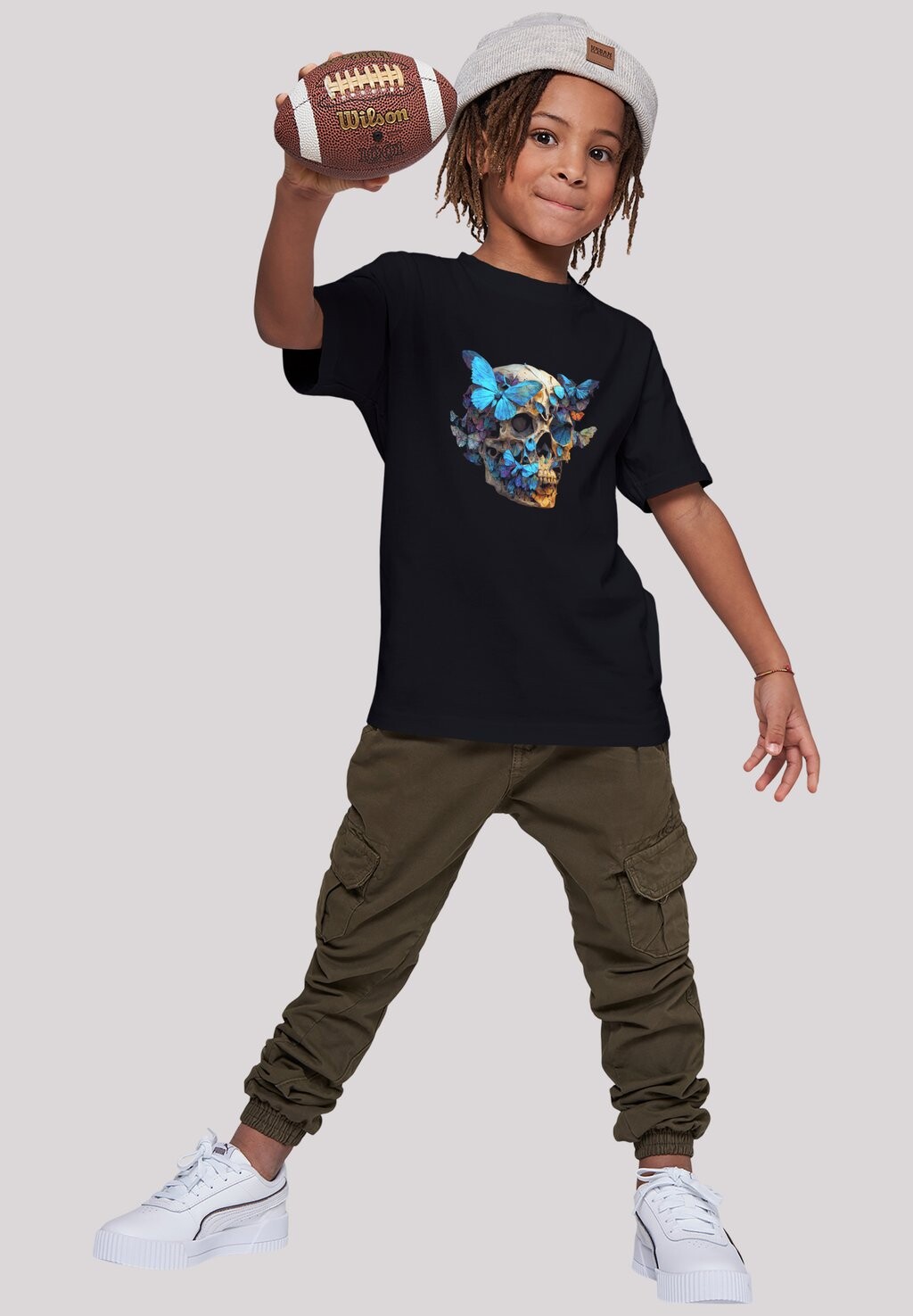 

Футболка с принтом SKULL TEE UNISEX F4NT4STIC, цвет schwarz