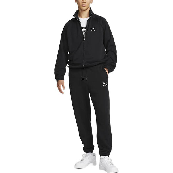Куртка Men's Nike Contrasting Colors Large Logo Zipper Stand Collar Casual Sports Jacket Black, черный — фото 3