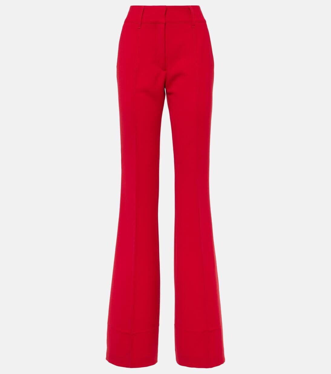 

Расклешенные брюки из шерсти Gabriela Hearst, цвет scarlet red