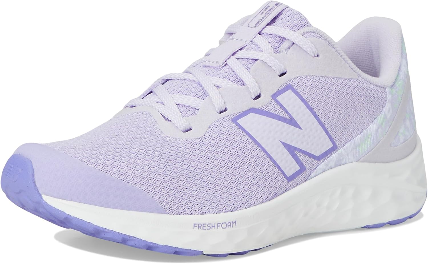 

Кроссовки New Balance Unisex-Child Fresh Foam Arishi V4 с шнуровкой, фиолетовый