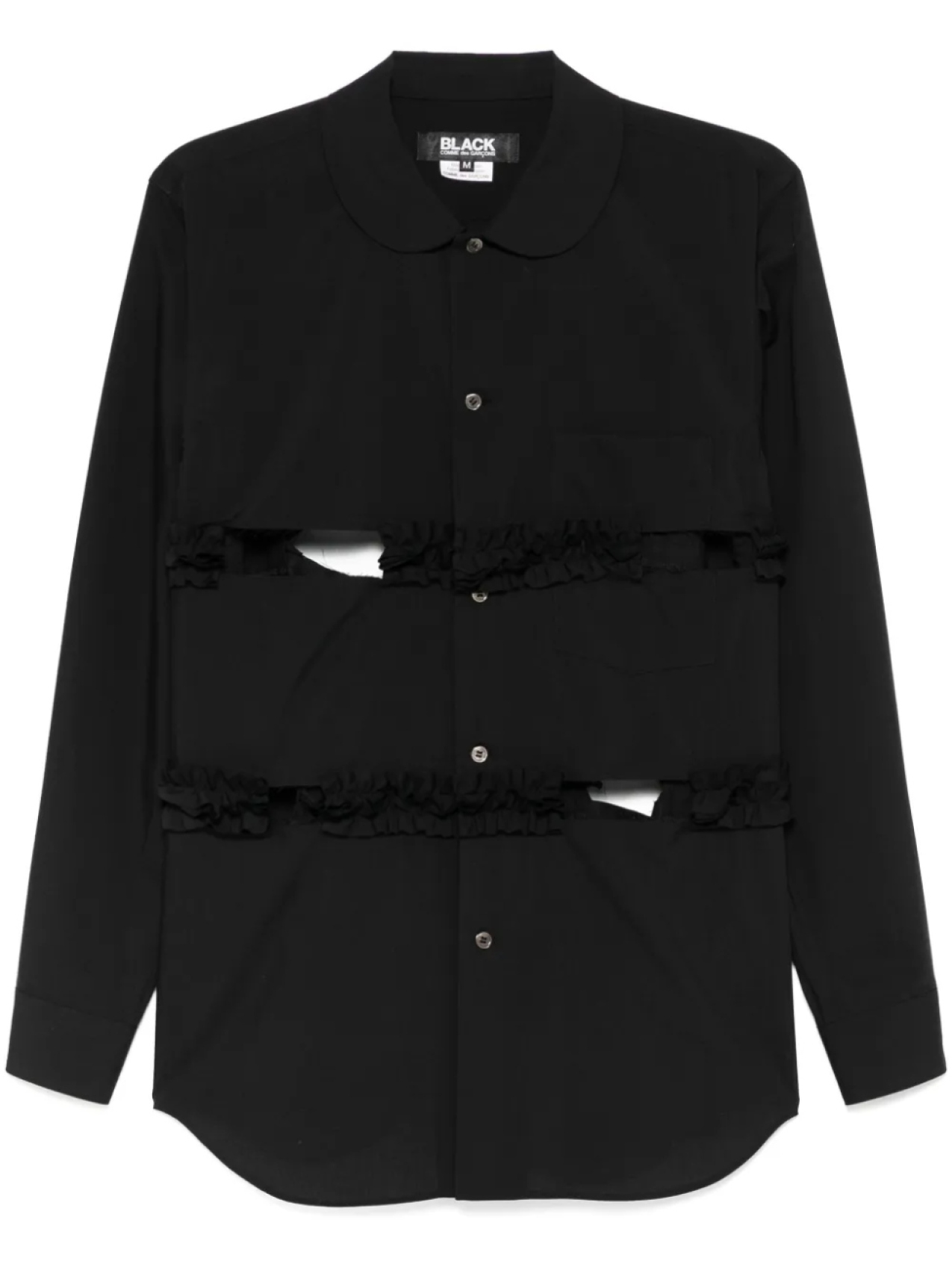 

Рубашка с оборками Black Comme Des Garçons, черный