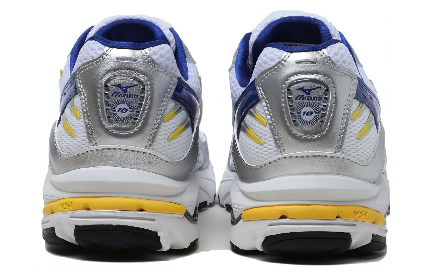 Mizuno Wave Rider 10 Кроссовки унисекс, White/Blue — фото 3