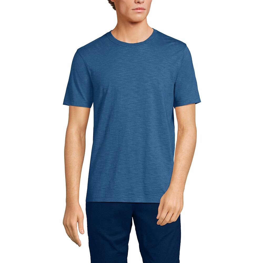 

Мужская футболка Lands' End с короткими рукавами, цвет Evening Blue