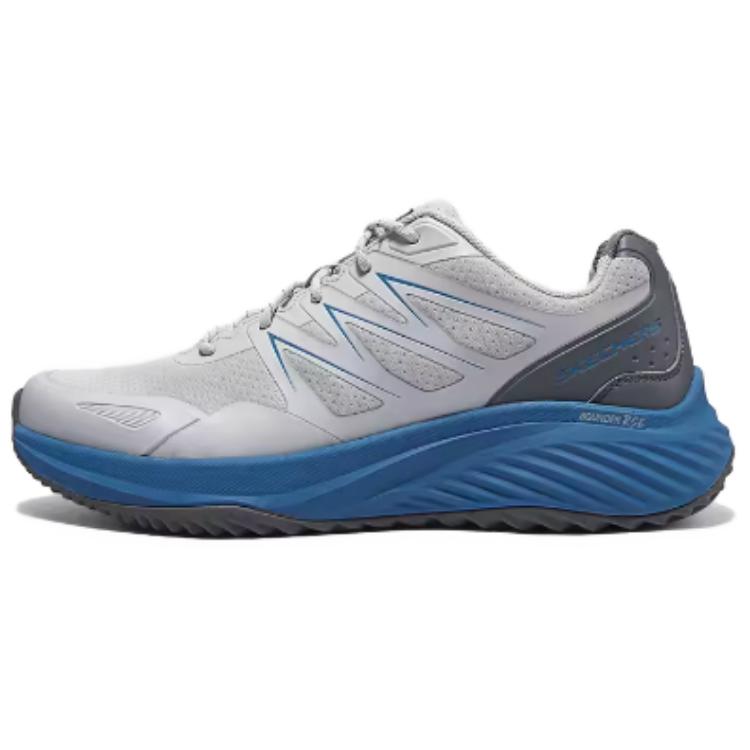 

Skechers Амортизирующие износостойкие кроссовки для бега с низким верхом, мужские, серо-синие