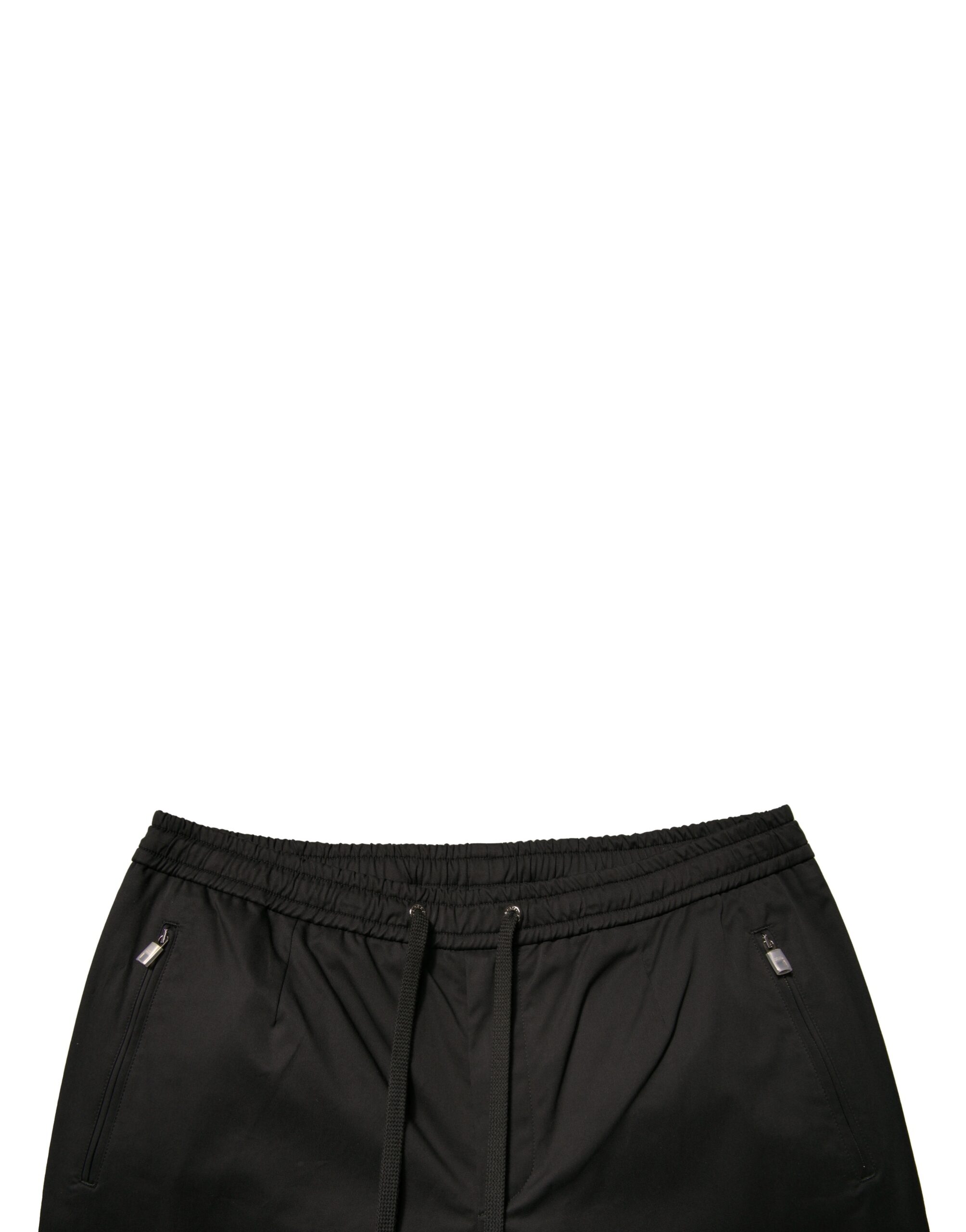 Черные хлопковые эластичные спортивные штаны Jogger Dolce & Gabbana — фото 4