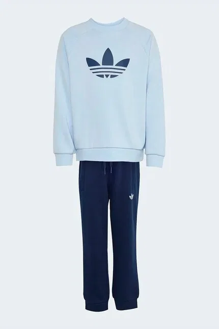 Детский костюм из хлопка Adidas Originals, синий — фото 2