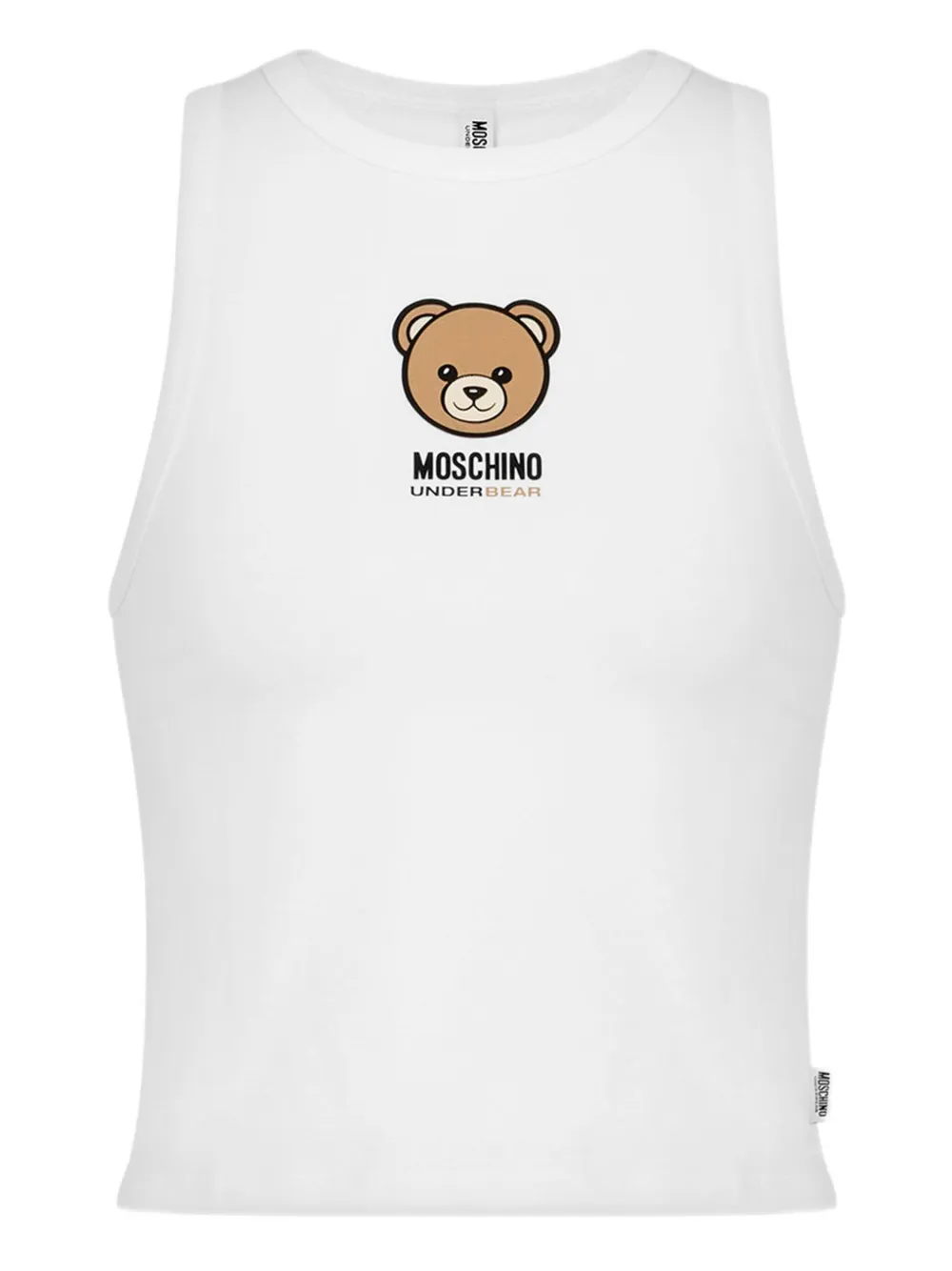 

Топ с принтом Moschino, белый