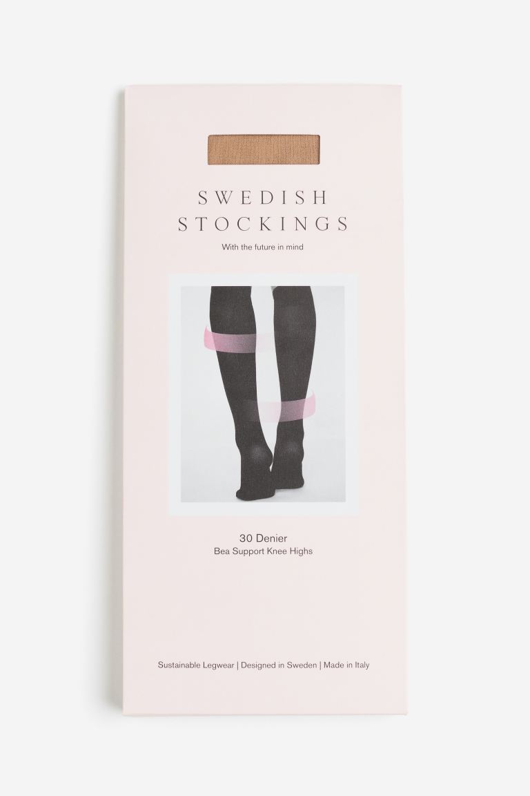 

Bea support knæstrømper 30 ден Swedish Stockings, желтый