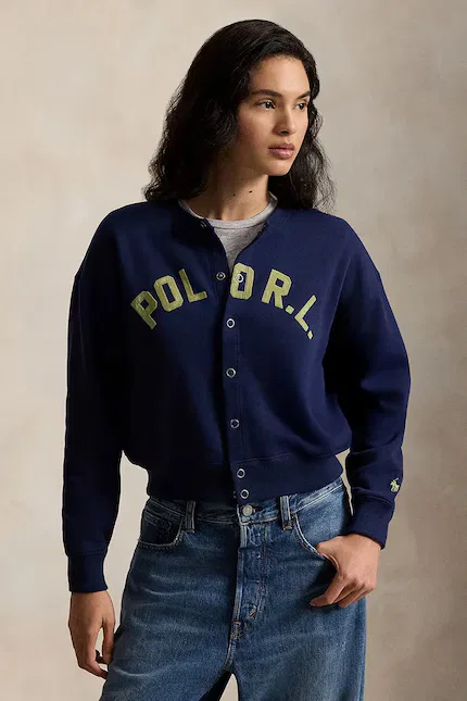 Блуза женская на молнии Polo Ralph Lauren, синий