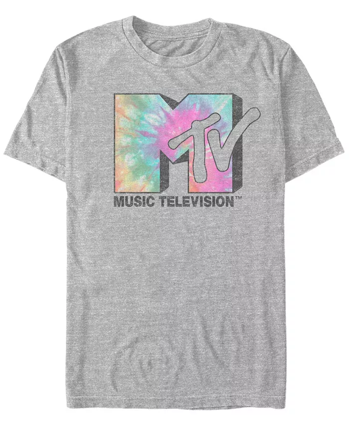 

Мужская классическая футболка с коротким рукавом Logo Classic Tie Dye Fifth Sun, серый