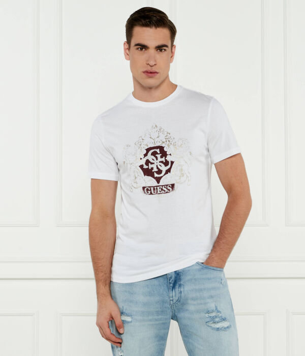 

Футболки Slim fit Guess Jeans, белый