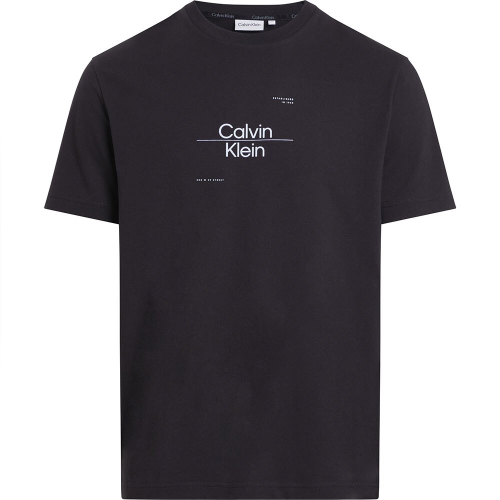 

Футболка с коротким рукавом Calvin Klein Optic Line Logo, черный