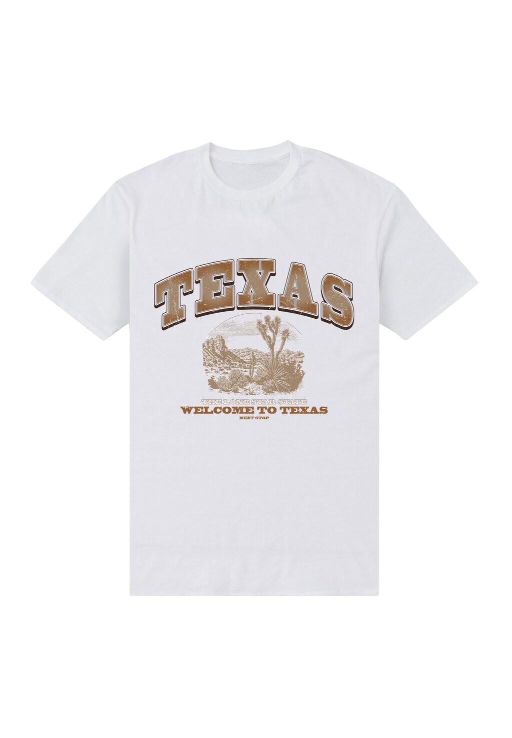 

Футболка с принтом NEXT STOP WELCOME TO TEXAS Henry Tiger, белый