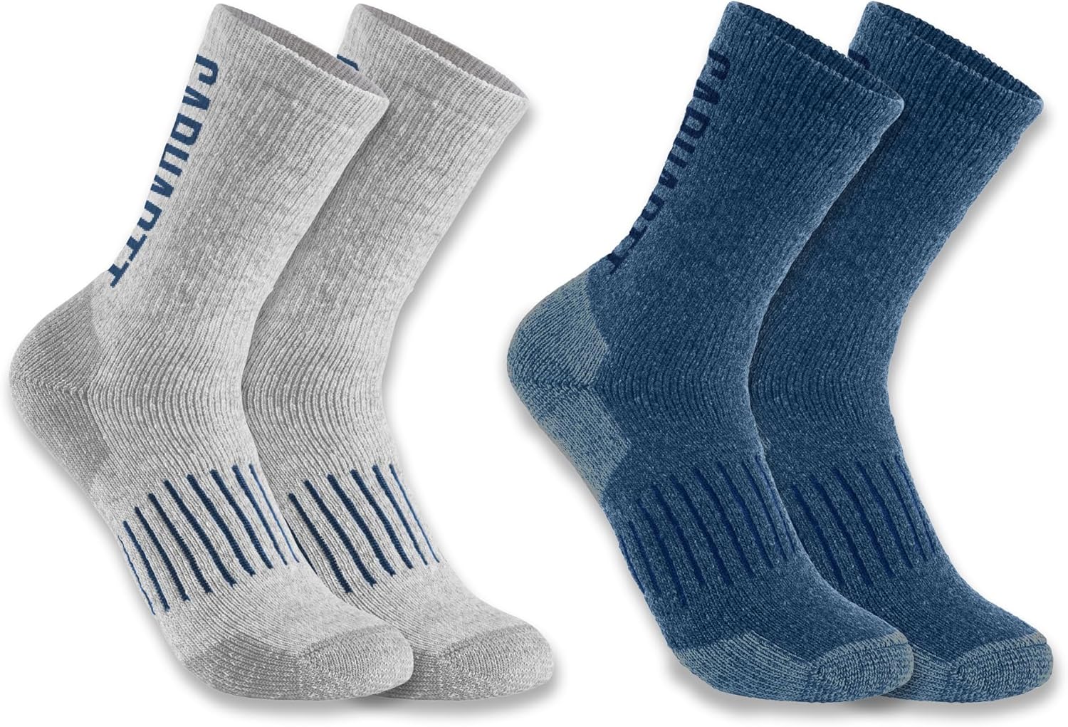 

Carhartt мужские SC9522M средние синтетико-шерстяные носки с логотипом, 2 пары, Assorted 02