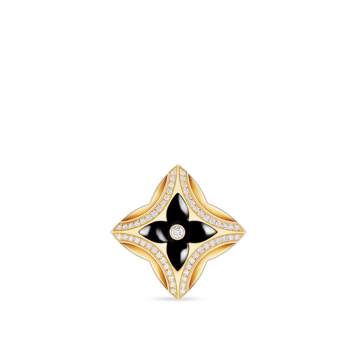 

Брошь Ever Blossom, желтое золото, оникс и бриллианты Louis Vuitton, золотой