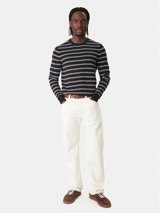 Свитер regular fit Seasonal MW0MW41643 Tommy Hilfiger, черный — фото 2