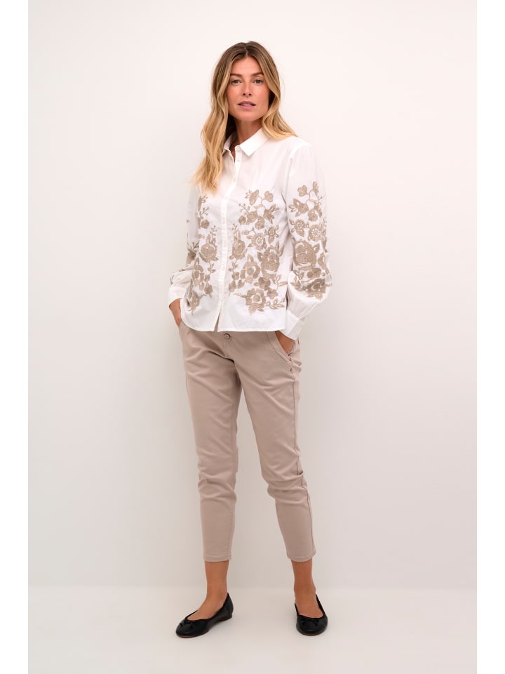 

Cream Рубашка с длинными рукавами CRDaisy, стандартный крой, белый/струнный