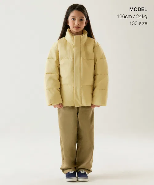 Детская куртка-пуховик короткая MUSINSA STANDARD KIDS, полиэстер, цвет другой — фото 2