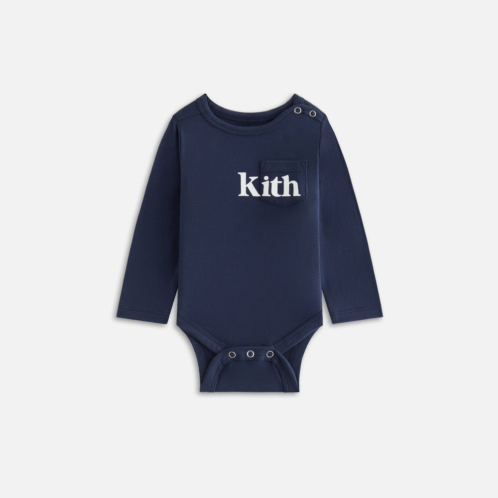 

Детское боди Kith Baby Long Sleeve Quinn Bodysuit, черный