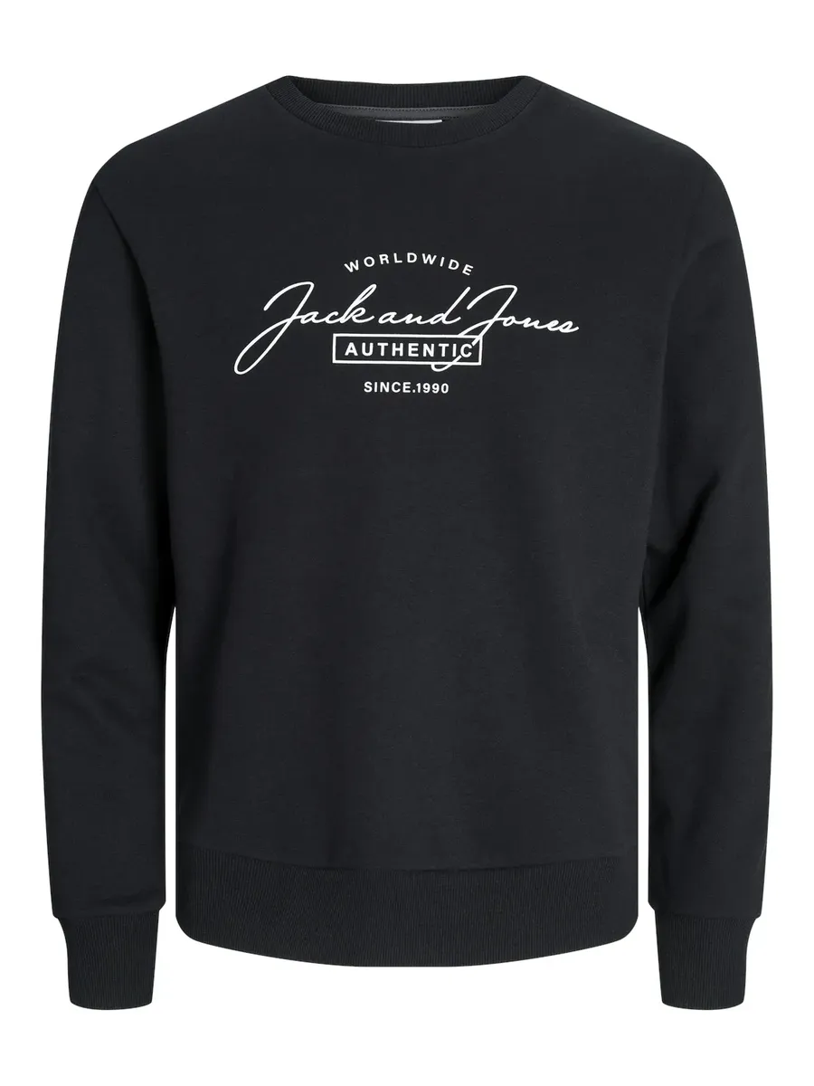 

Толстовка Jack & Jones "JJFERRIS SWEAT CREW NECK", черный