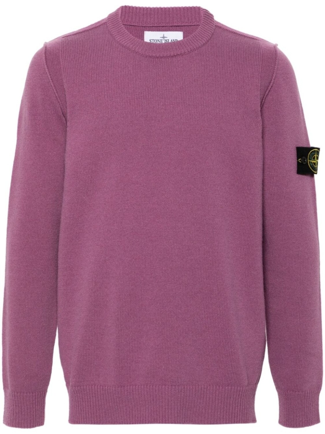 

Stone Island свитер с нашивкой Compass, фиолетовый