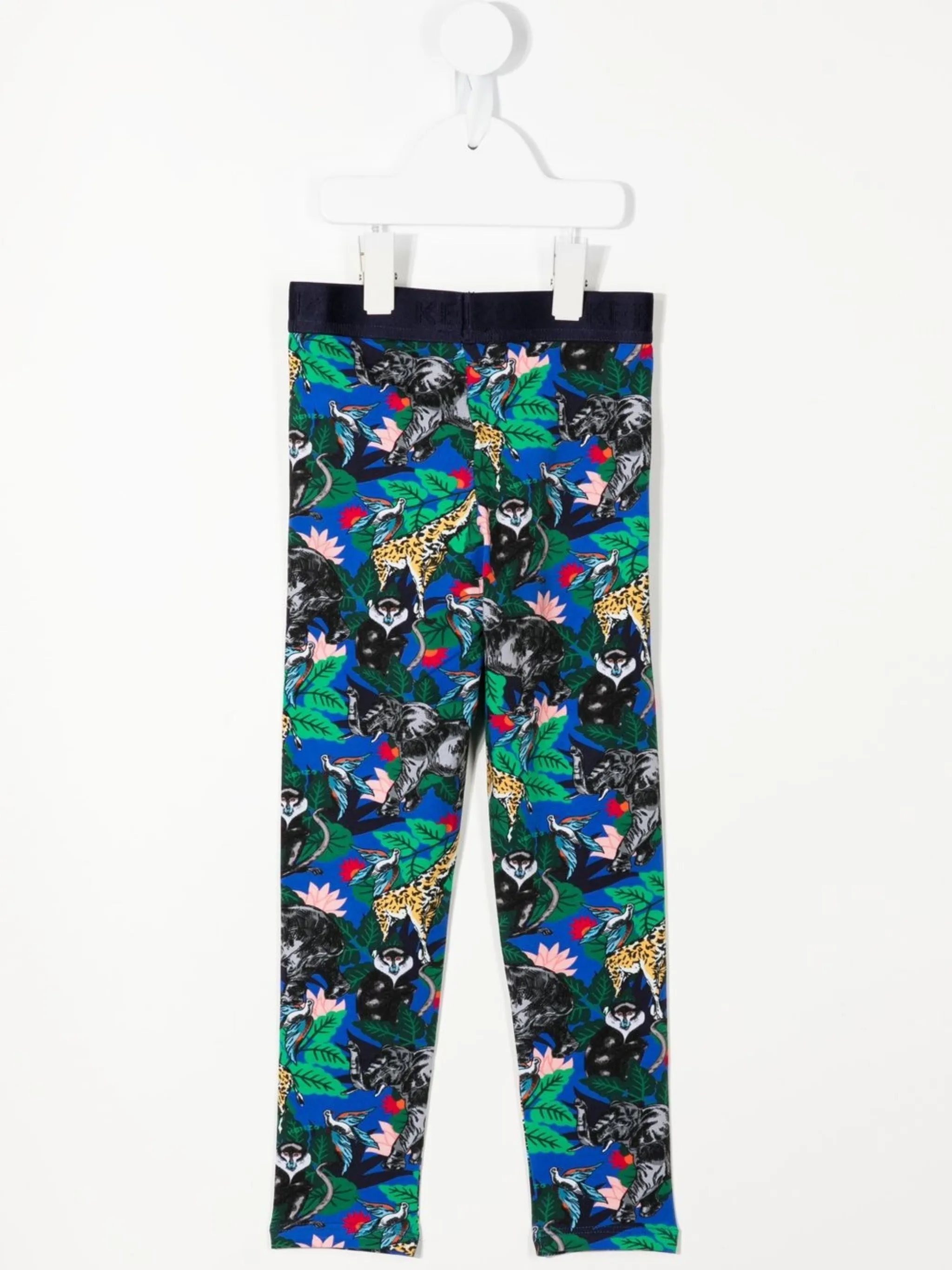 Легинсы с графичным принтом Kenzo Kids, мультиколор — фото 2