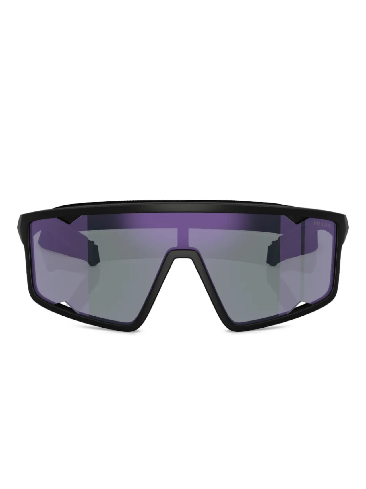 

Prada Linea Rossa shield-frame солнцезащитные очки, черный