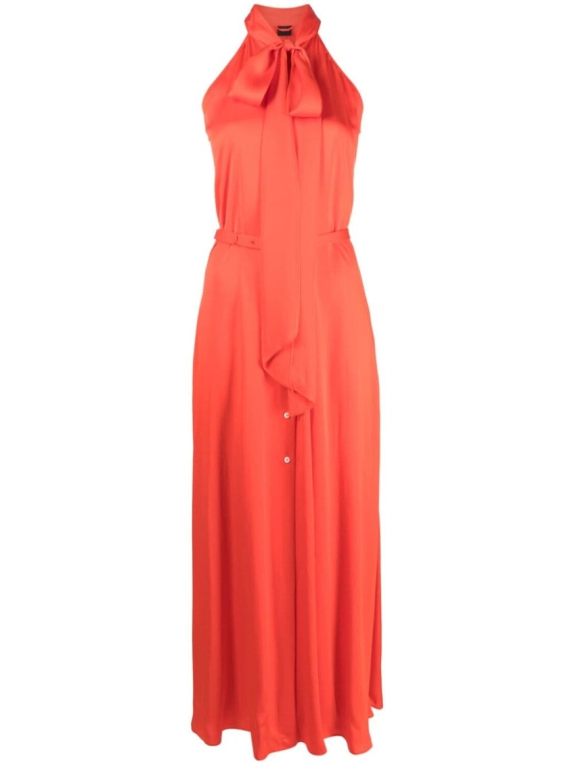 

ASPESI V-neck sleeveless shirt dress, оранжевый