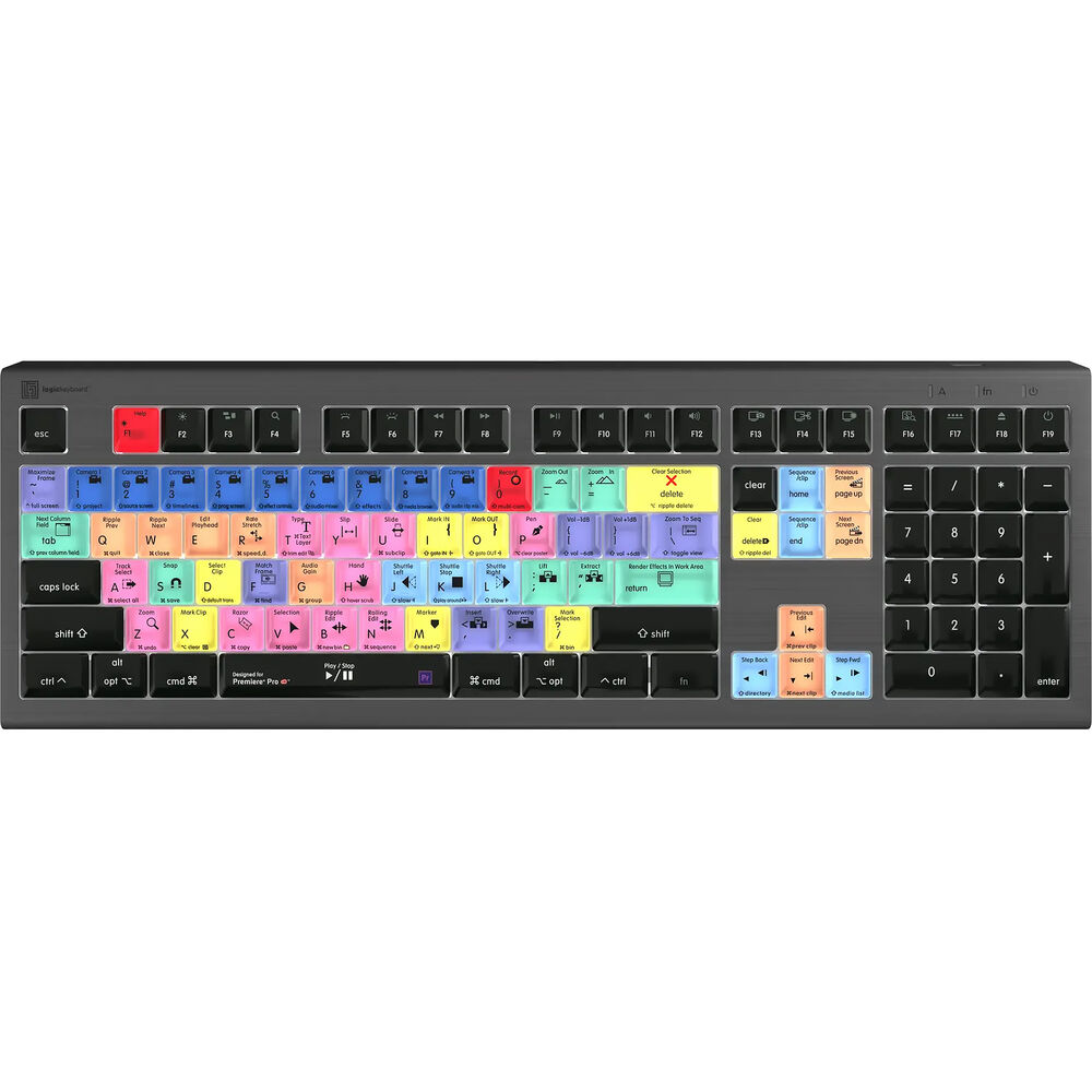 

Клавиатура Logickeyboard ASTRA 2 с подсветкой для Adobe Premiere Pro CC (Mac, английский (США))