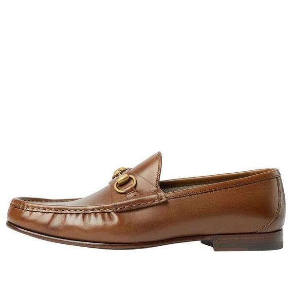 

Кроссовки horsebit 1953 loafers leather Gucci, коричневый