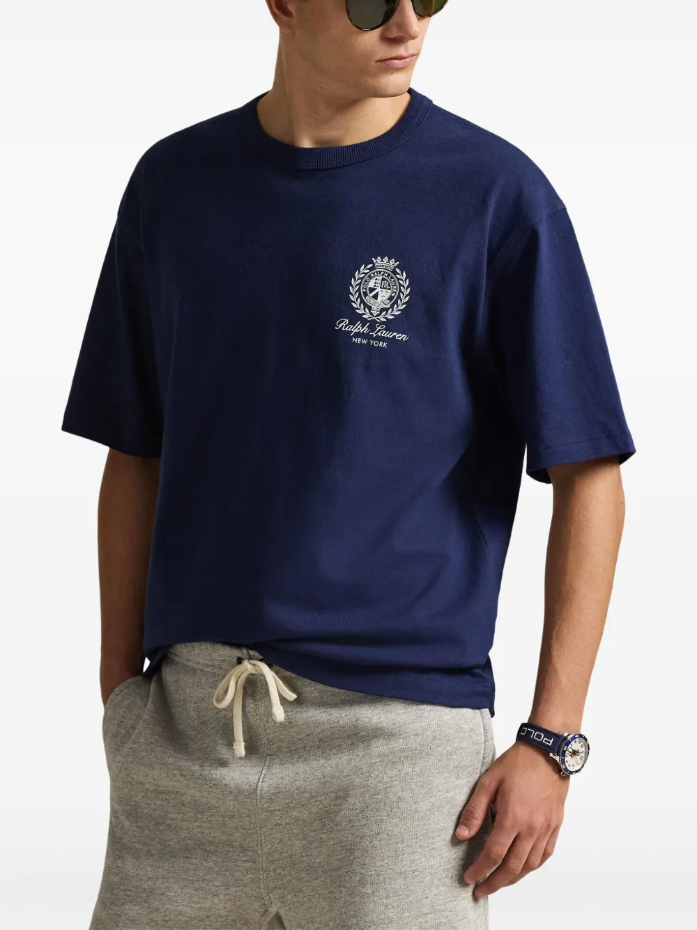 Футболка из джерси Polo Ralph Lauren, синий — фото 3