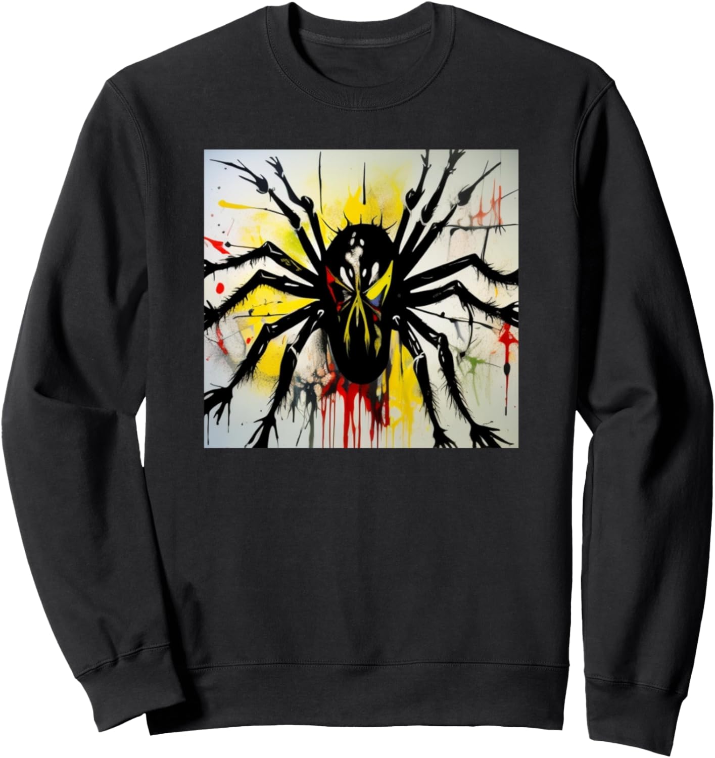 

Толстовка с силуэтом паука (Arachnid) и разноцветными изображениями пауков для любителей пауков Spider Art Merch Men Women Kids Boys | Girls Gift